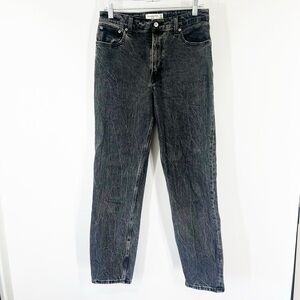 Abercrombie & Fitch Curve Love The Mom High Rise Jeans Black EXTRA LONG